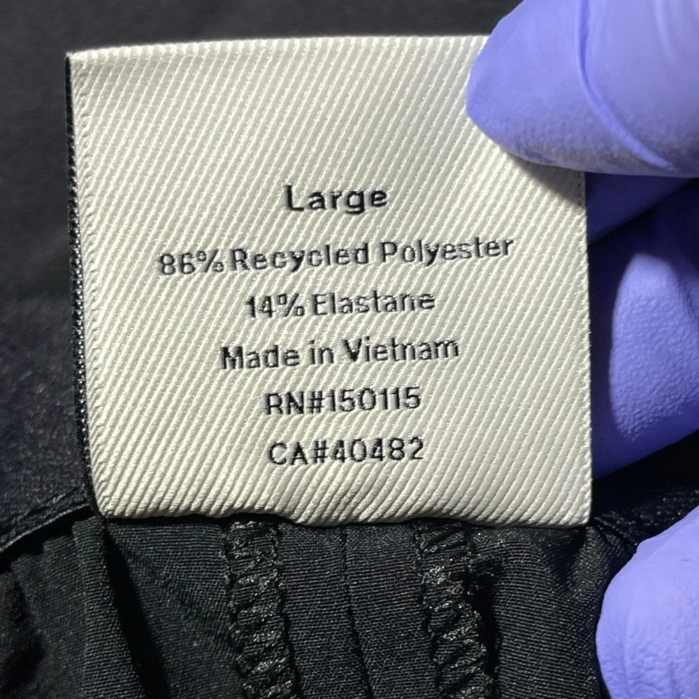 Varley Lounge Pants Men's Large Black Relaxed Fit‎ Elastic Waist Activewear